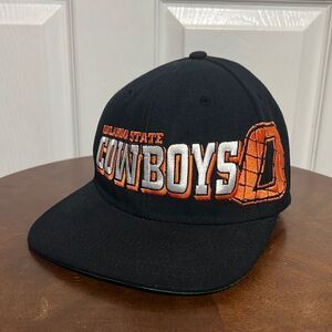 🔥 Vintage OKLAHOMA STATE COWBOYS Flat Bill NIKE Snapback Embroidered Hat - NEW